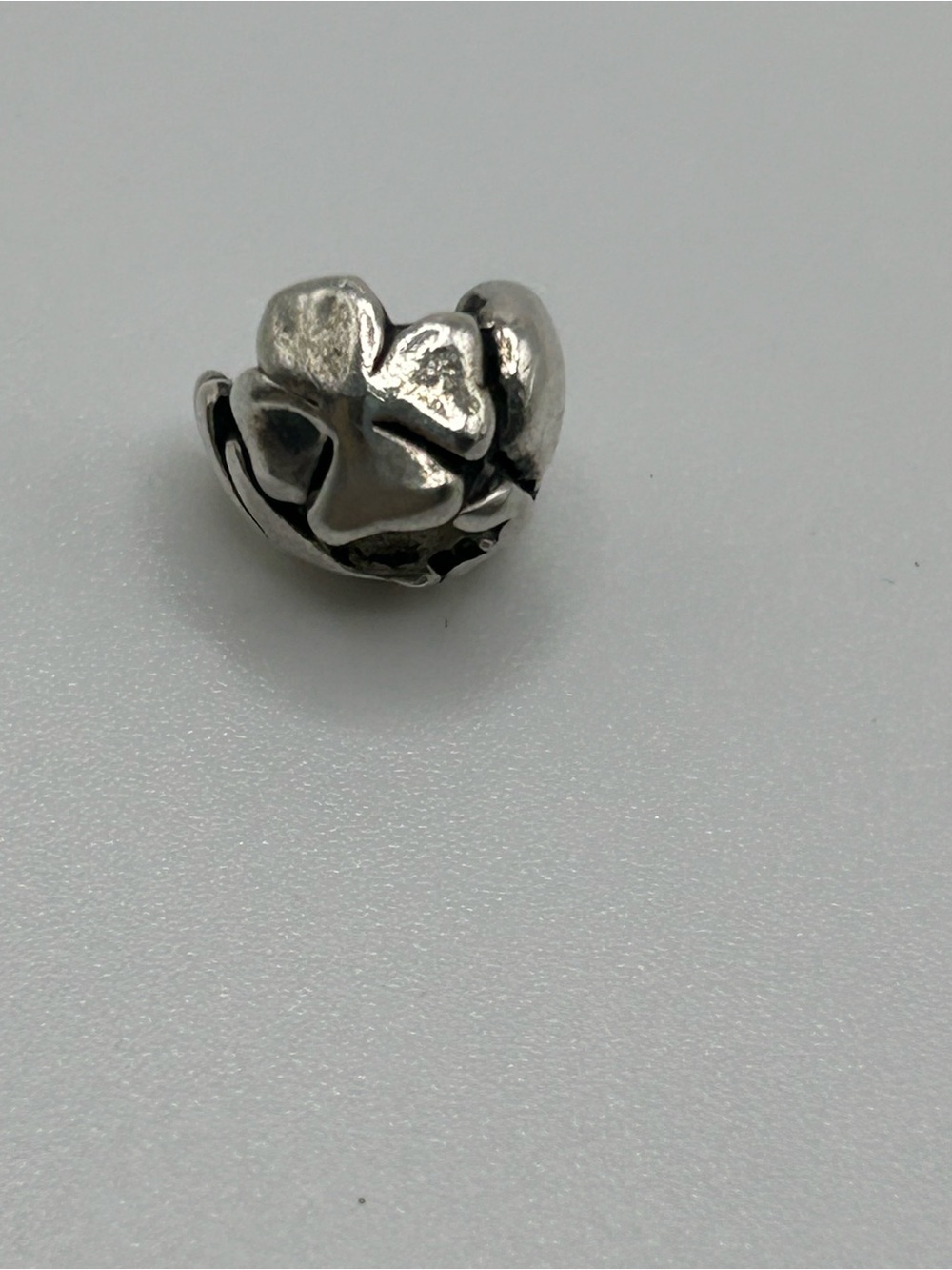 LAA Trollbeads Bead Of Fortune Sterling Silver Charm TAGBE-40055 Retired Clover